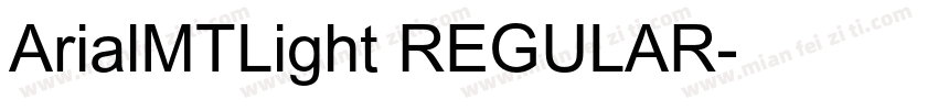 ArialMTLight REGULAR字体转换